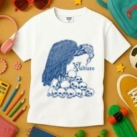 Vulture Cool Vulture Skull Graphic Kids T-Shirt thumb 3