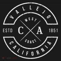 Vallejo California Vintage Emblem Souvenirs T-Shirt thumb 7