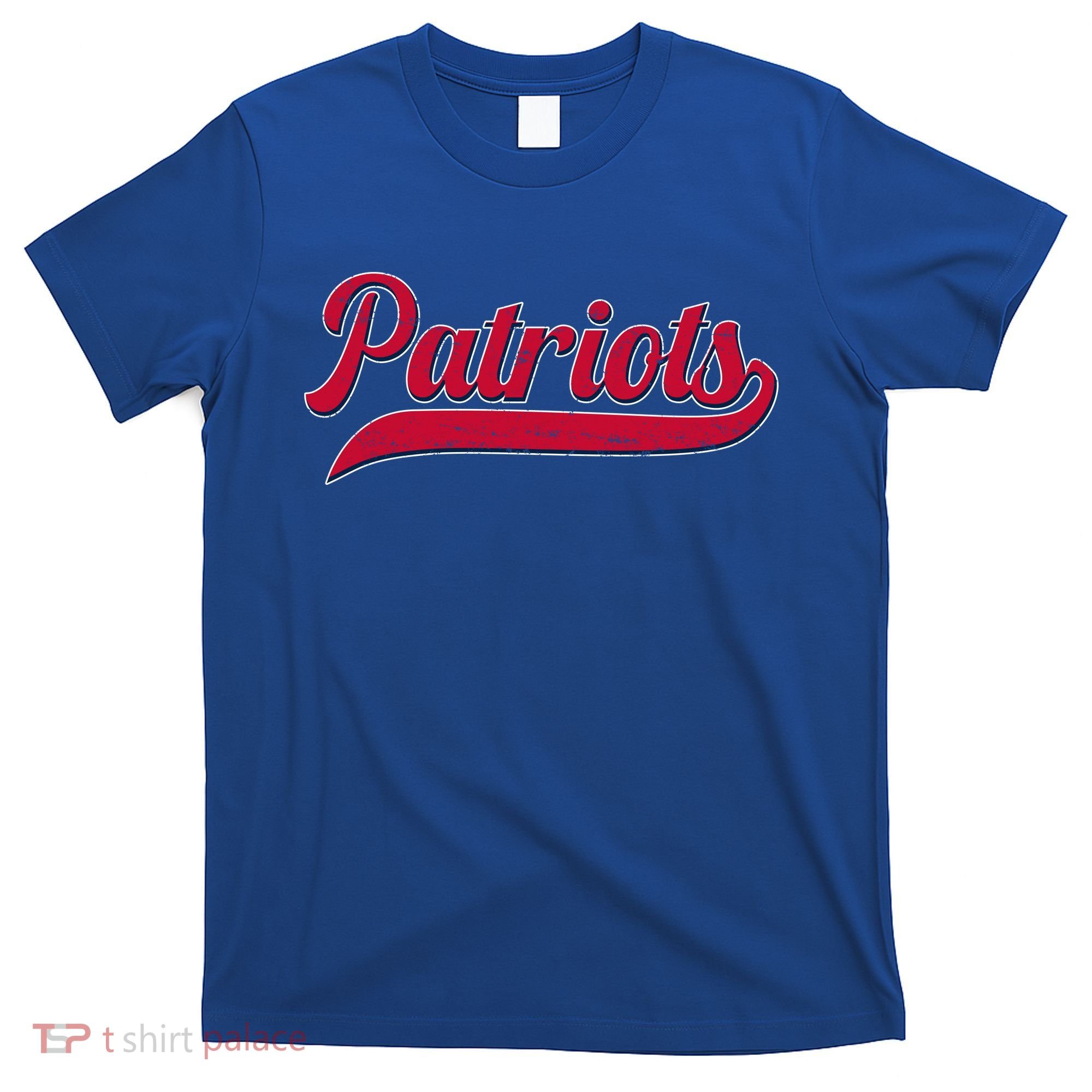 Vintage Classic Varsity Logo Style Patriots T-Shirt