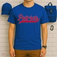 Vintage Classic Varsity Logo Style Patriots T-Shirt thumb 6