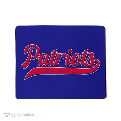 Vintage Classic Varsity Logo Style Patriots Mousepad