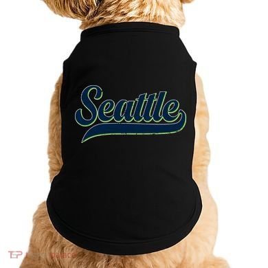 Vintage Classic Varsity Logo Style Seattle Doggie Tank