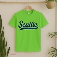 Vintage Classic Varsity Logo Style Seattle T-Shirt thumb 2