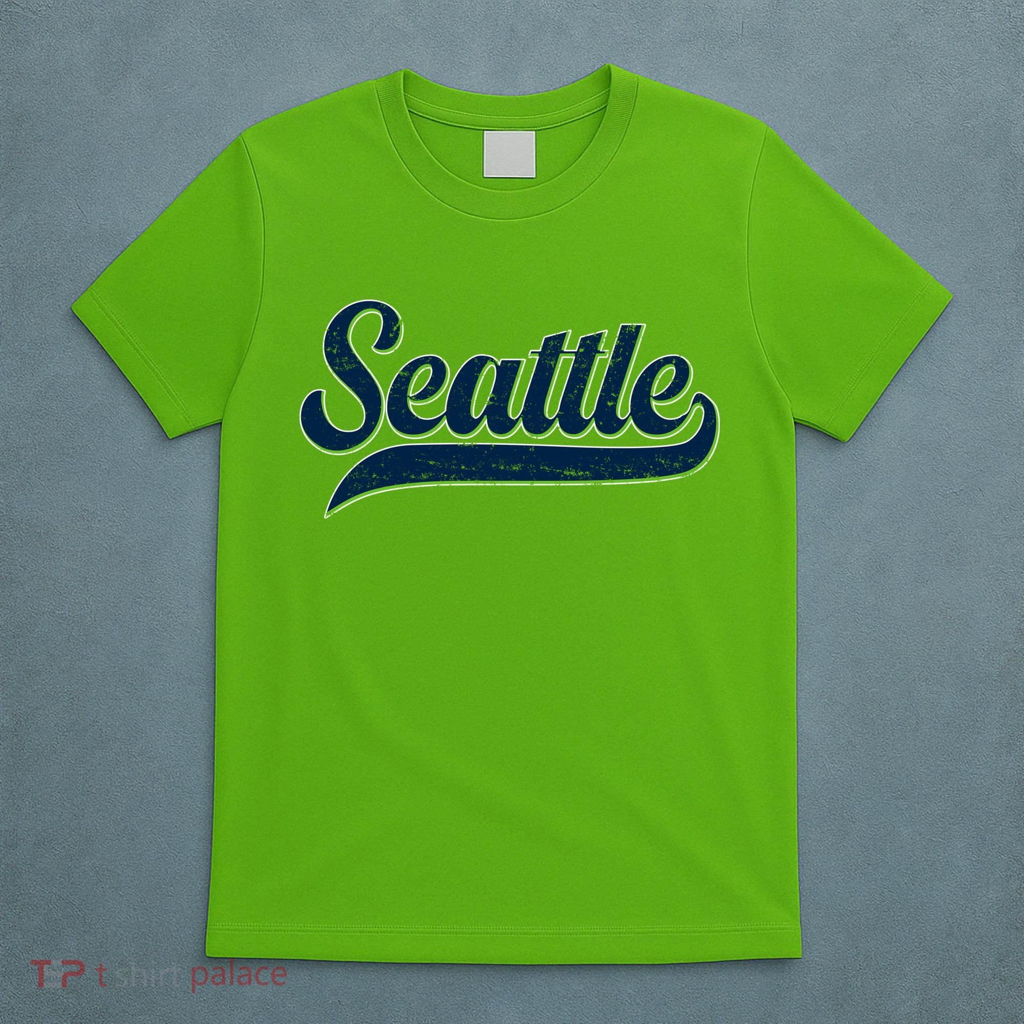 Vintage Classic Varsity Logo Style Seattle T-Shirt
