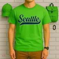 Vintage Classic Varsity Logo Style Seattle T-Shirt thumb 6
