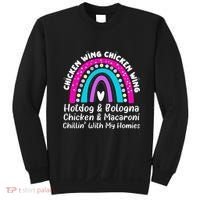 Viral Chicken Wing Chicken Wing Hot Dog Bologna Song Lyric Sweatshirt thumb 0