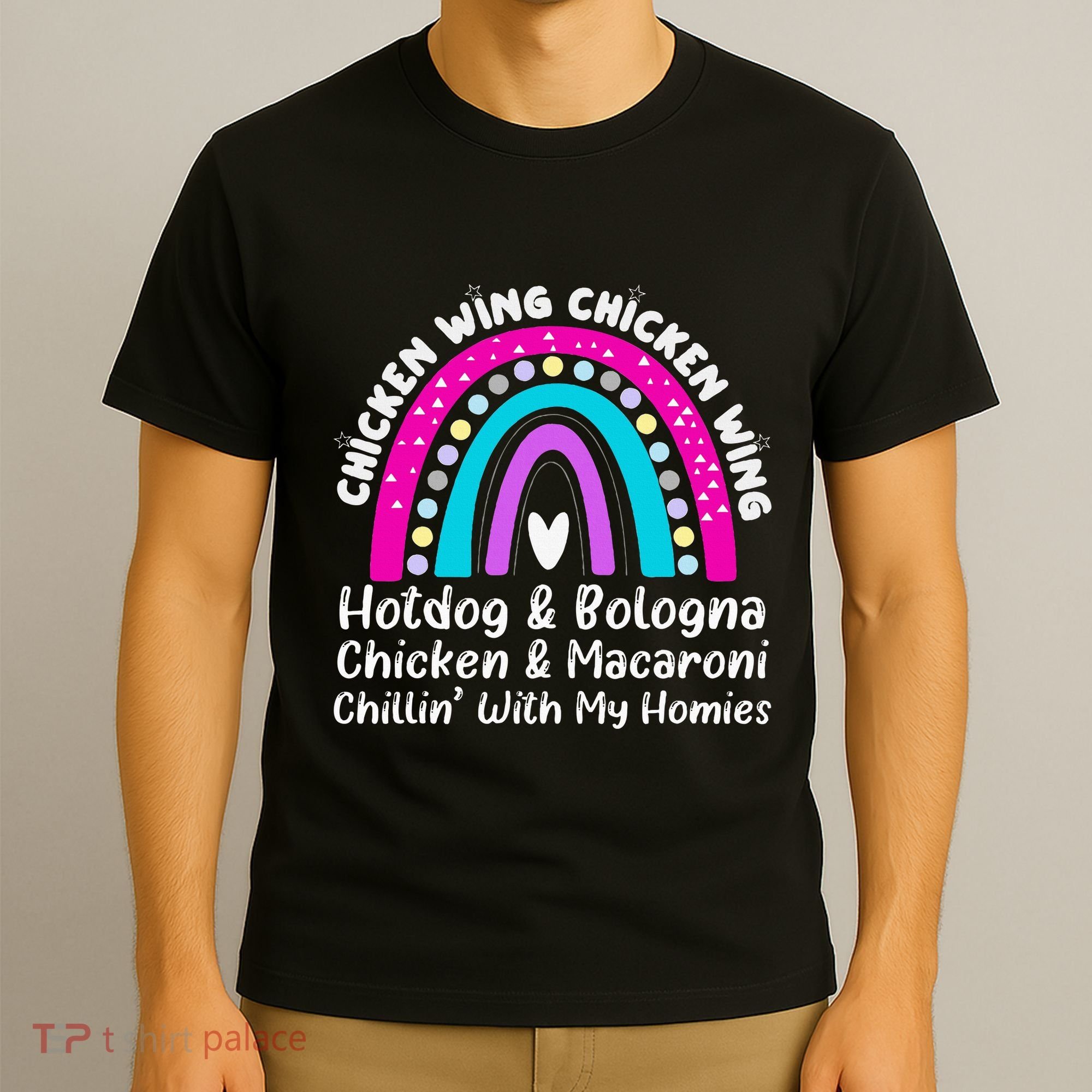 Viral Chicken Wing Chicken Wing Hot Dog Bologna Song Lyric T-Shirt