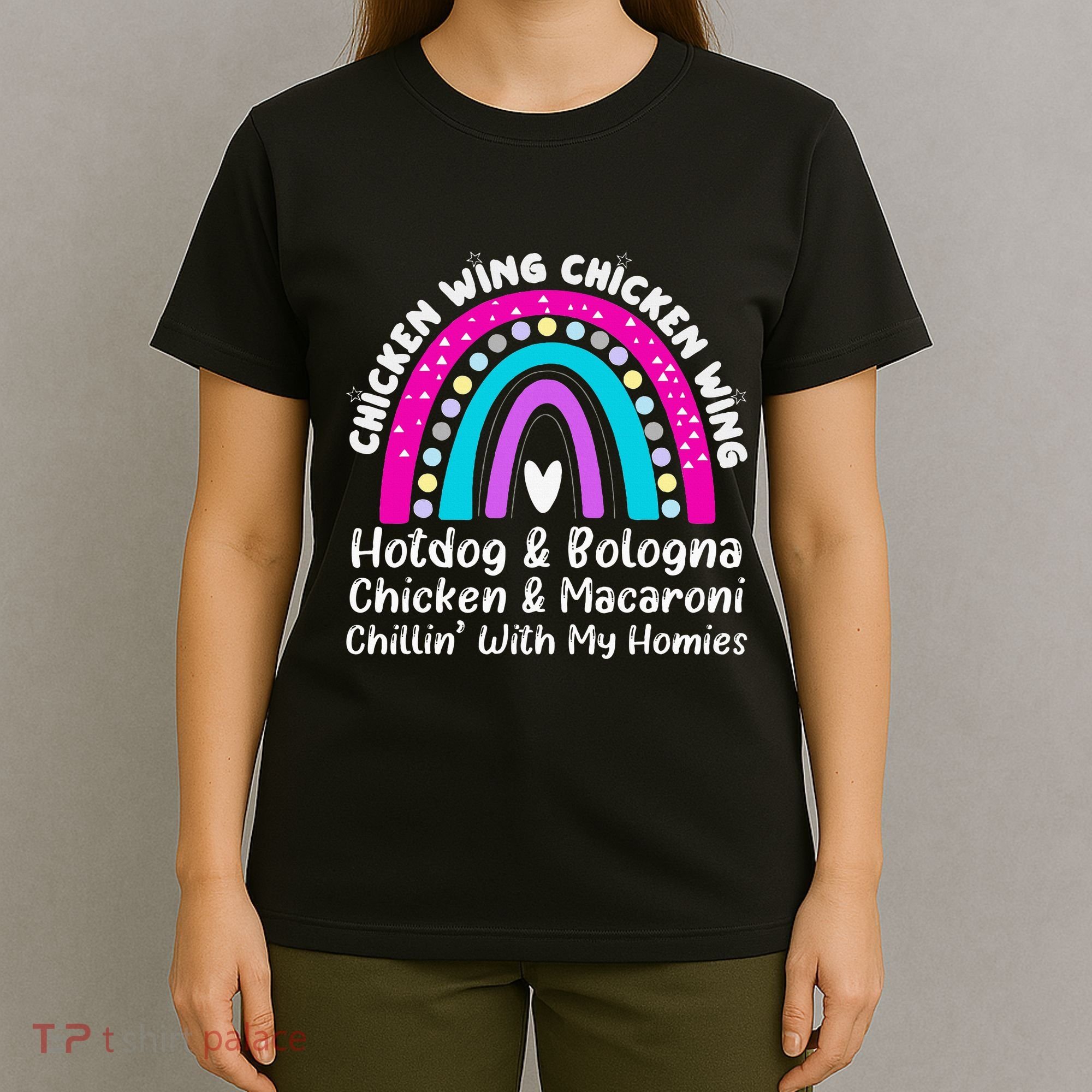 Viral Chicken Wing Chicken Wing Hot Dog Bologna Song Lyric T-Shirt