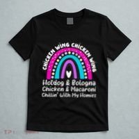 Viral Chicken Wing Chicken Wing Hot Dog Bologna Song Lyric T-Shirt thumb 5