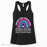 Viral Chicken Wing Chicken Wing Hot Dog Bologna Song Lyric Women's Tank Top thumb 0