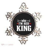 Valentines Couple Wedding Anniversary His Queen Her King Ornament thumb 0