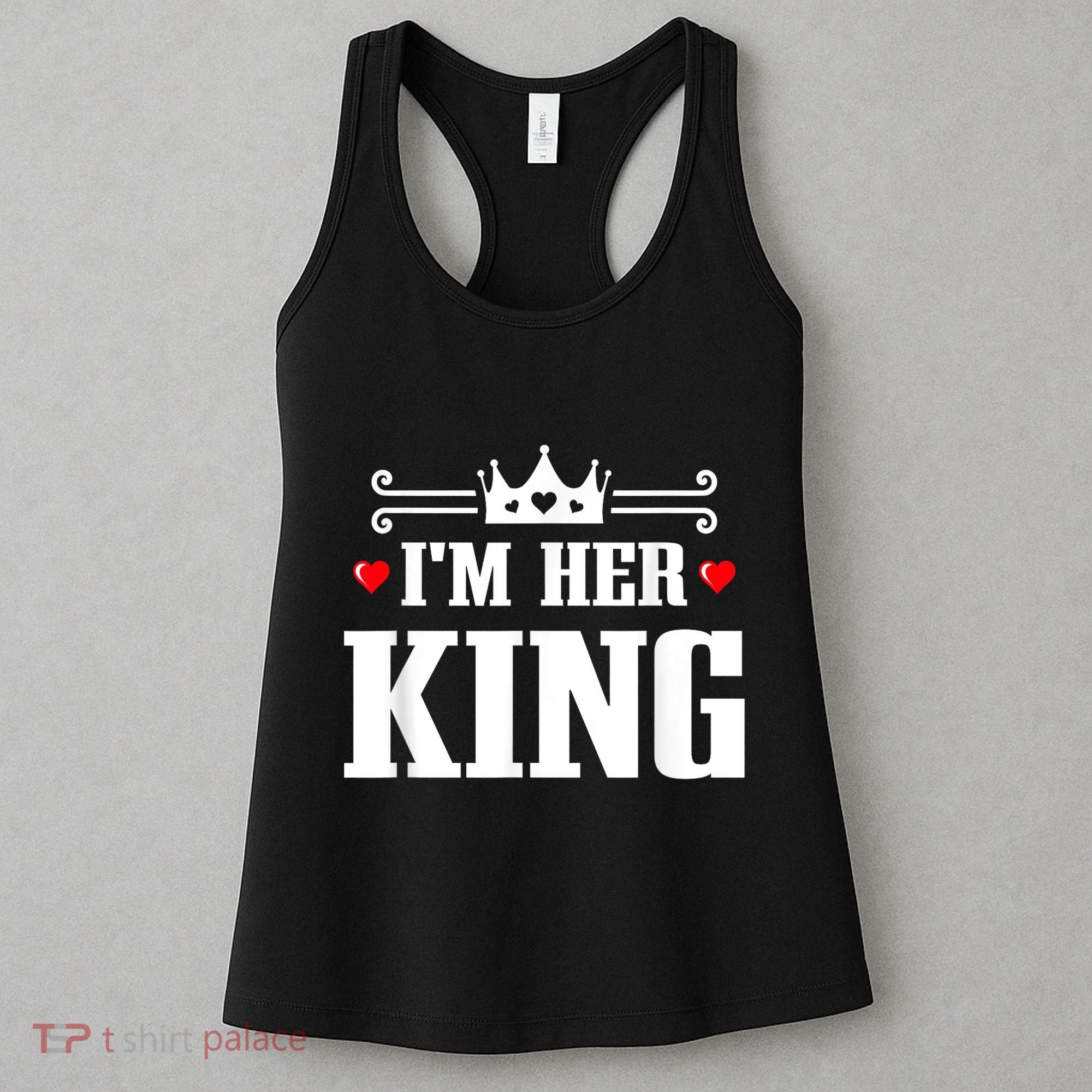 Valentines Couple Wedding Anniversary His Queen Her King Women's Tank Top