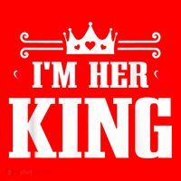 Valentines Couple Wedding Anniversary His Queen Her King Santa Hat thumb 1