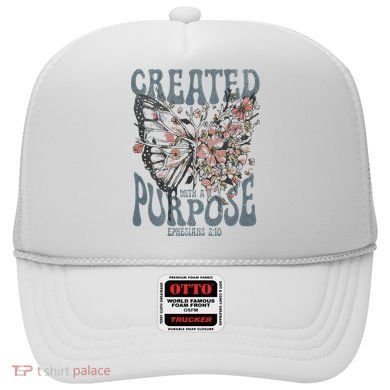 Vintage Created With A Purpose Butterfly Floral Hat