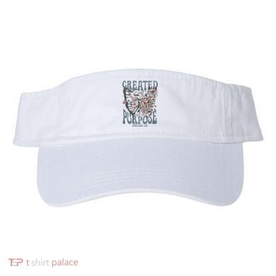 Vintage Created With A Purpose Butterfly Floral Visor