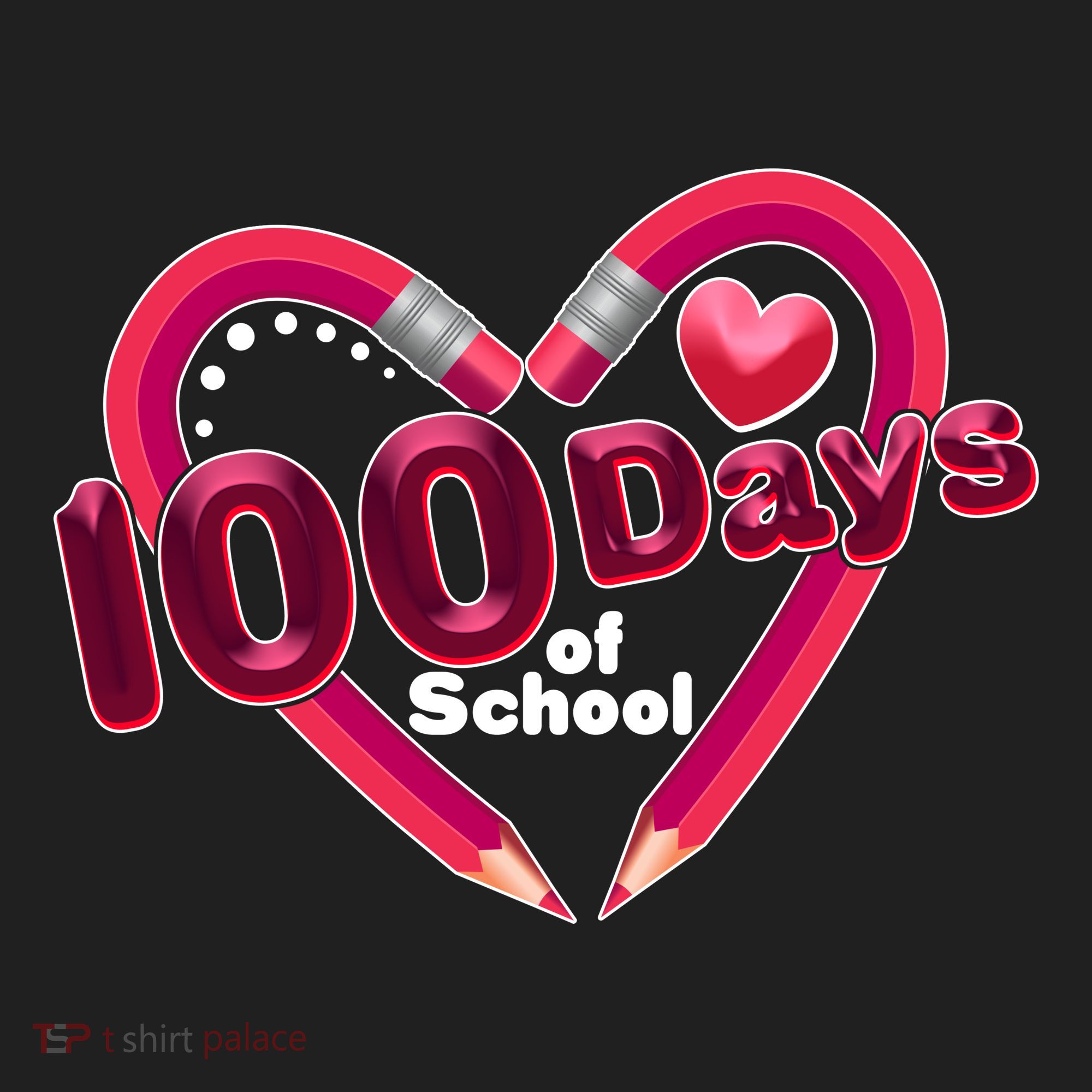 Valentines Day 100 Days Of School Women's Sweatshirt