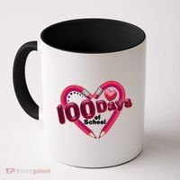 Valentines Day 100 Days Of School Coffee Mug thumb 0