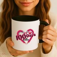 Valentines Day 100 Days Of School Coffee Mug thumb 3