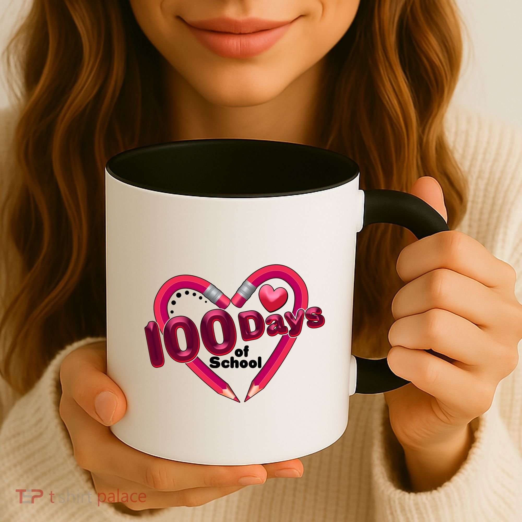 Valentines Day 100 Days Of School Coffee Mug
