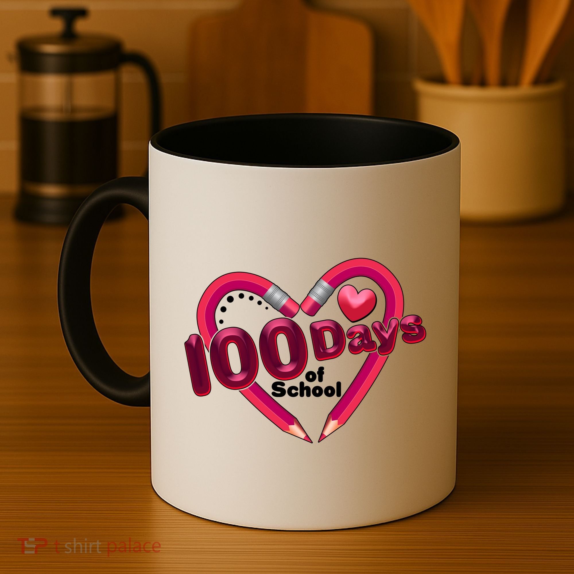 Valentines Day 100 Days Of School Coffee Mug