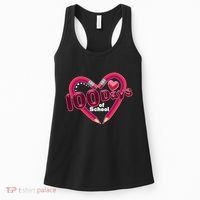Valentines Day 100 Days Of School Women's Tank Top thumb 0