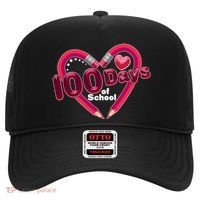 Valentines Day 100 Days Of School Hat thumb 0