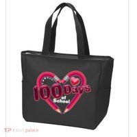 Valentines Day 100 Days Of School Tote Bag thumb 3