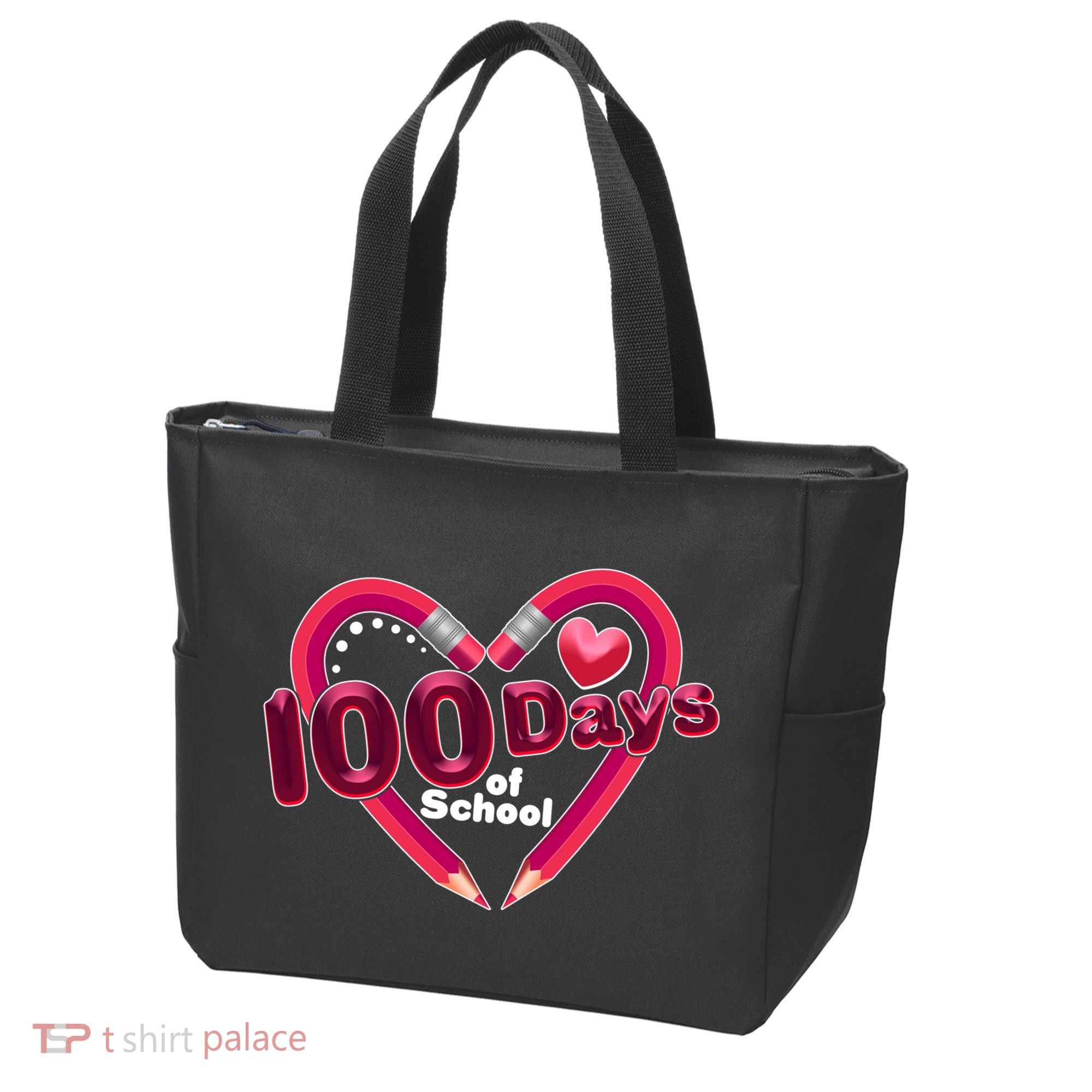 Valentines Day 100 Days Of School Tote Bag