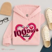 Valentines Day 100 Days Of School Hoodie thumb 4