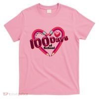 Valentines Day 100 Days Of School T-Shirt thumb 0