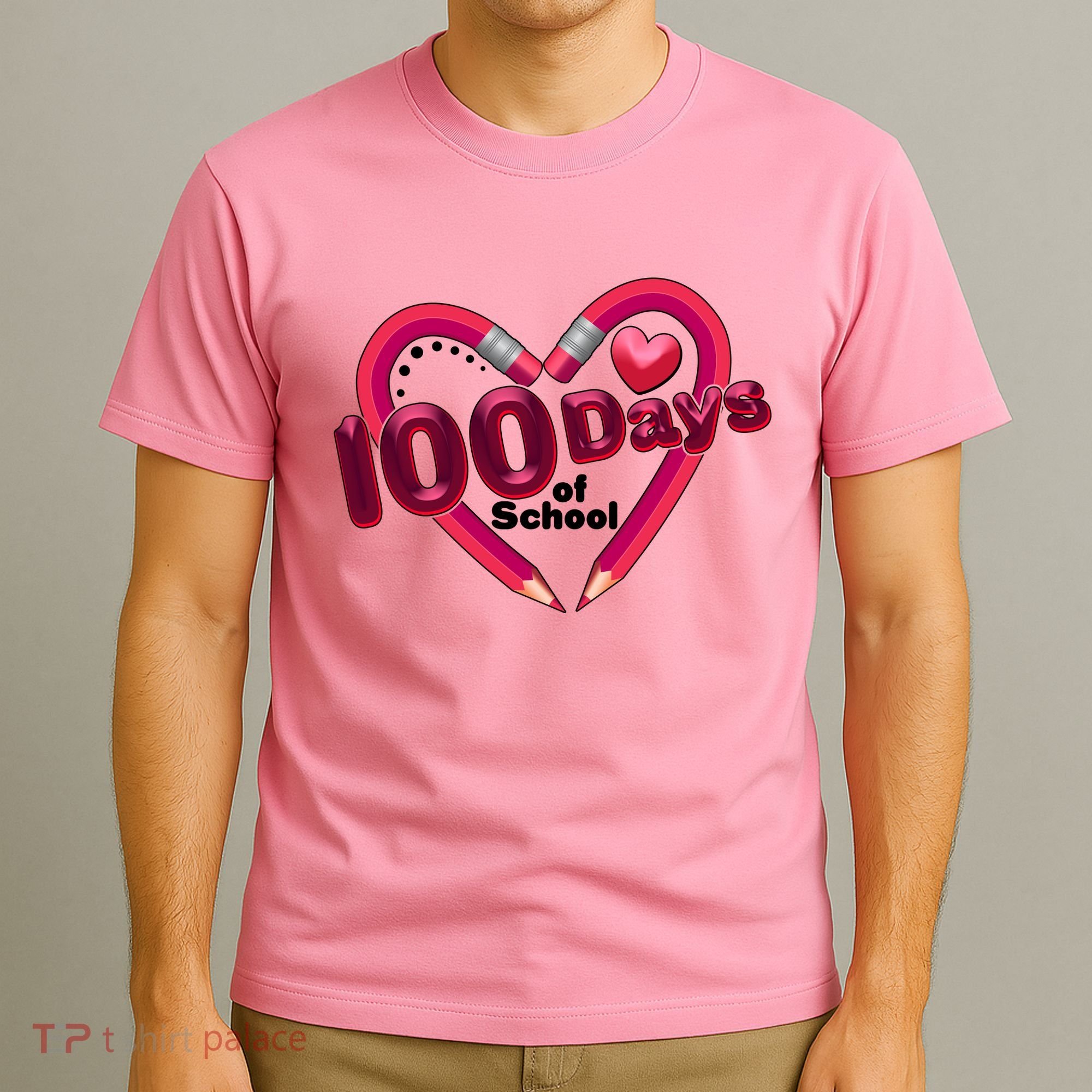 Valentines Day 100 Days Of School T-Shirt