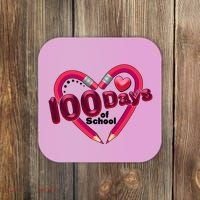 Valentines Day 100 Days Of School Coaster thumb 0