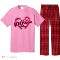 Valentines Day 100 Days Of School Pajama Set thumb 0