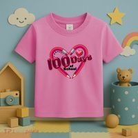Valentines Day 100 Days Of School Toddler T-Shirt thumb 3