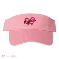 Valentines Day 100 Days Of School Visor thumb 0