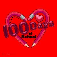 Valentines Day 100 Days Of School Santa Hat thumb 1