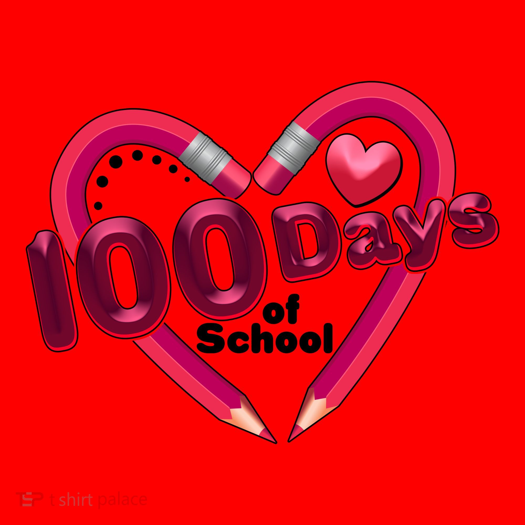 Valentines Day 100 Days Of School Santa Hat