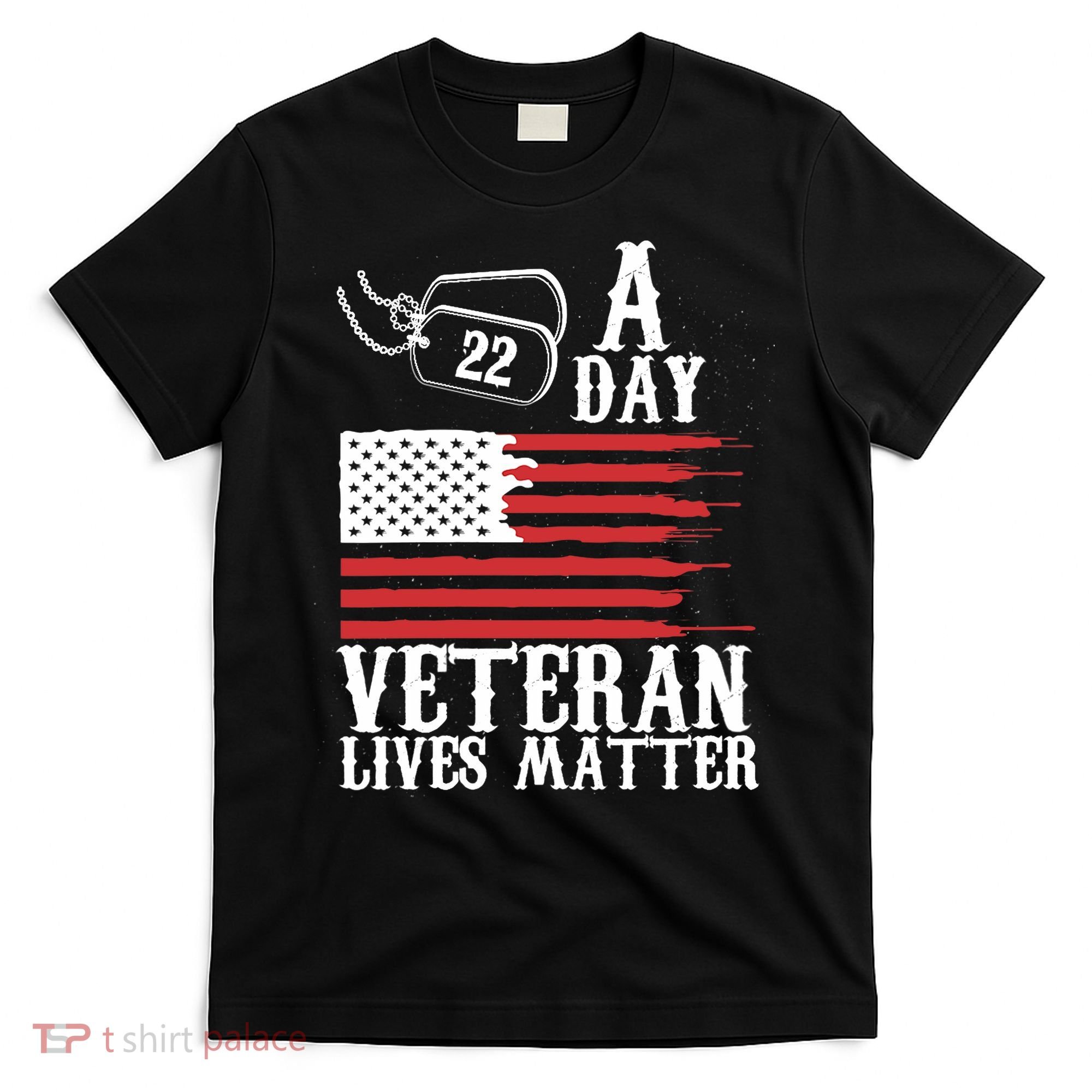 Veterans Day 22 A Day Veteran Lives Matter Funny Gift Idea T-Shirt