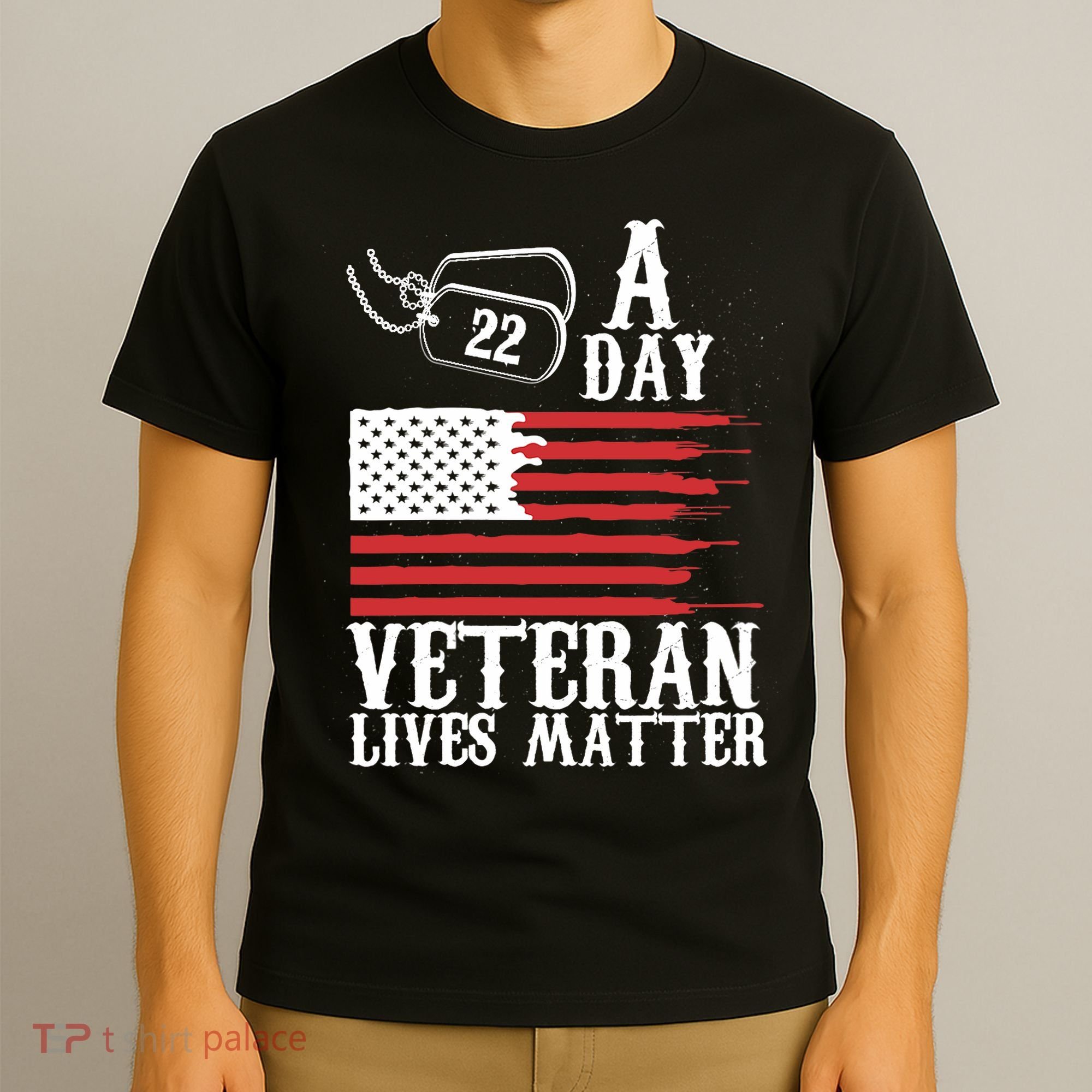 Veterans Day 22 A Day Veteran Lives Matter Funny Gift Idea T-Shirt