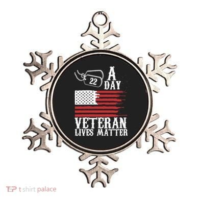 Veterans Day 22 A Day Veteran Lives Matter Funny Gift Idea Ornament