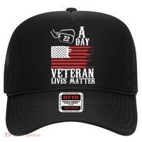 Veterans Day 22 A Day Veteran Lives Matter Funny Gift Idea Hat thumb 0