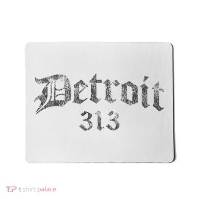 Vintage Detroit 313 Mousepad