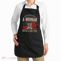 VeteranS Day A Woman With A Dd 214 Female Veteran Apron thumb 2