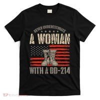 VeteranS Day A Woman With A Dd 214 Female Veteran T-Shirt thumb 0