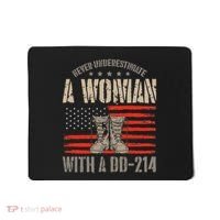 VeteranS Day A Woman With A Dd 214 Female Veteran Mousepad thumb 0