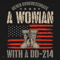 VeteranS Day A Woman With A Dd 214 Female Veteran Ornament thumb 1