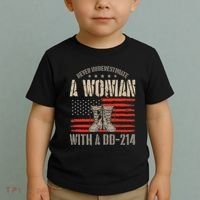 VeteranS Day A Woman With A Dd 214 Female Veteran Toddler T-Shirt thumb 2