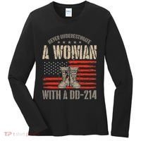 VeteranS Day A Woman With A Dd 214 Female Veteran Women's Long Sleeve Shirt thumb 0
