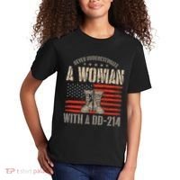VeteranS Day A Woman With A Dd 214 Female Veteran Kids T-Shirt thumb 2