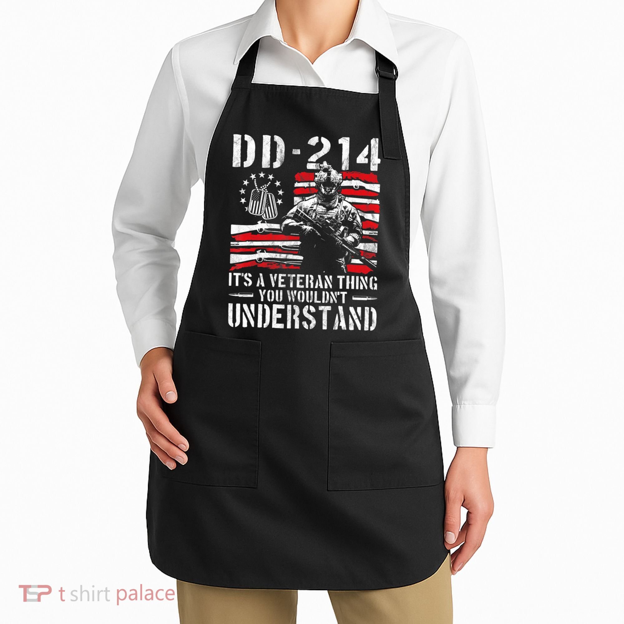 Veteran DD-214 Alumni Armed Forces I Am The Storm Apron